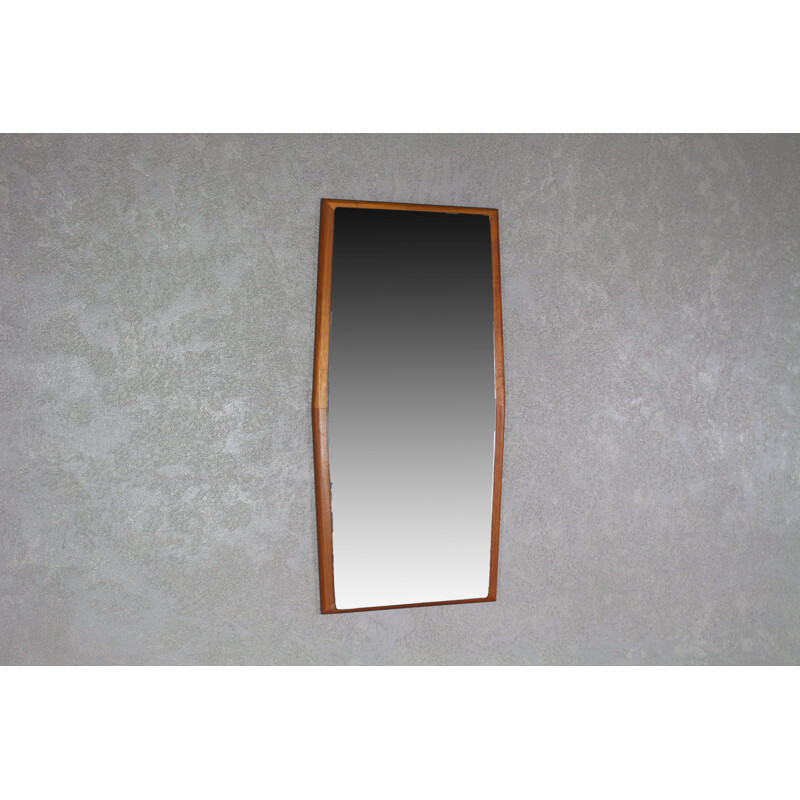 Vintage teak wall mirror, Denmark 1960s