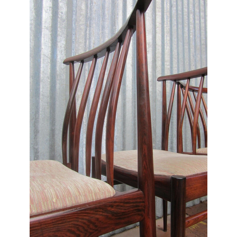 Set van 5 vintage massief houten stoelen van Awa Meubelfabriek, 1960