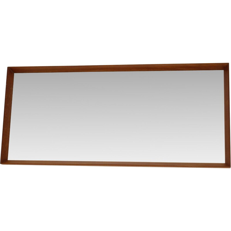 Vintage teak wall mirror, Denmark 1970s