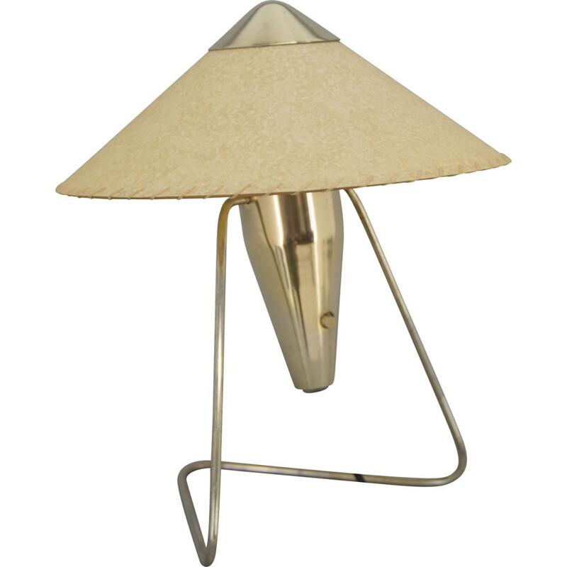 Vintage brass lamp by Helena Frantova for Okolo, Czechoslovakia 1950s