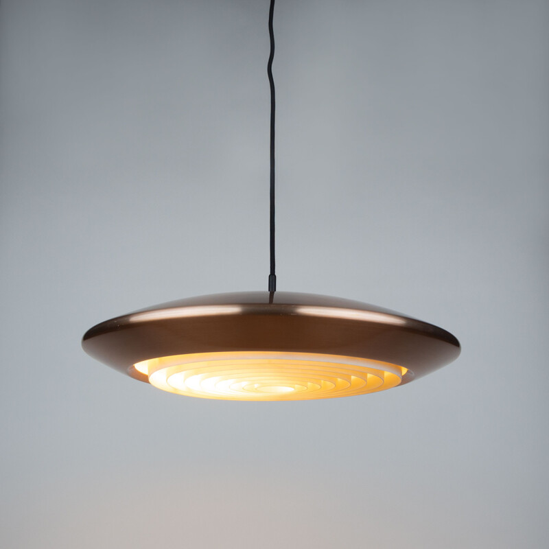 Vintage pendant lamp Diskos by Jo Hammerborg for Fog og Morup, Denmark 1965