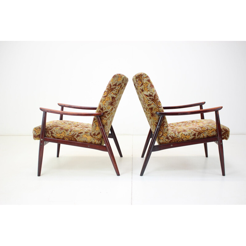 Pair of vintage armchairs by Jitona, 1970s