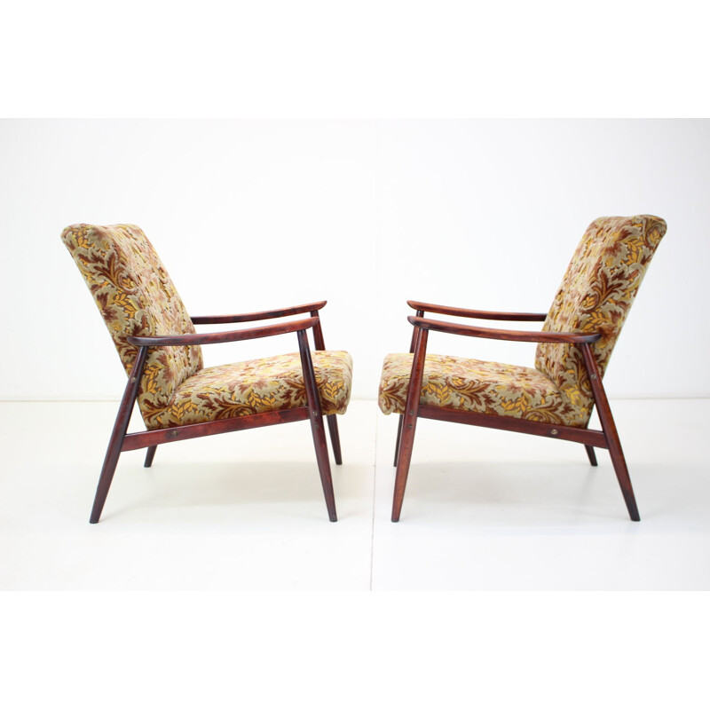 Pair of vintage armchairs by Jitona, 1970s