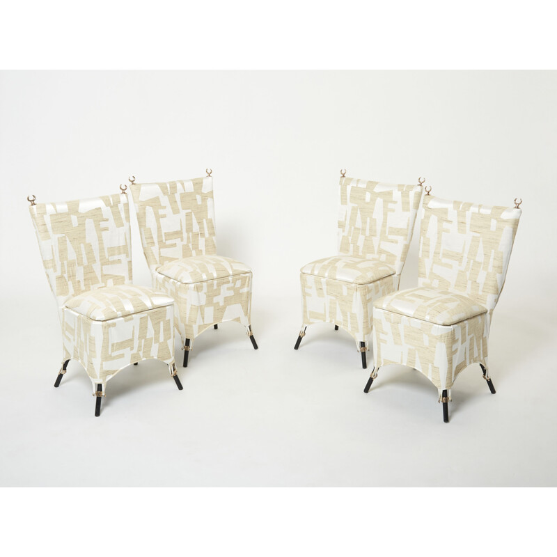 Set van 8 vintage stoelen model "Jour et Nuit" van Garouste