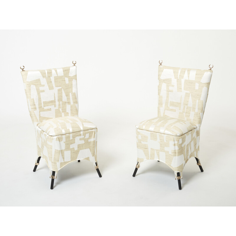 Set van 8 vintage stoelen model "Jour et Nuit" van Garouste