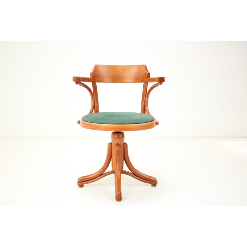 Vintage height adjustable swivel armchair by Ton