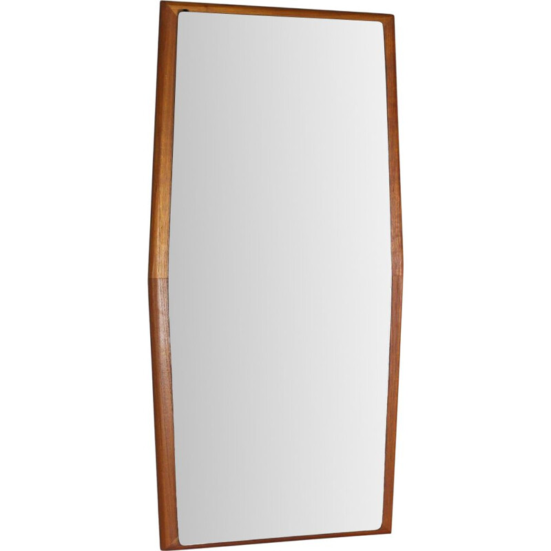 Vintage teak wall mirror, Denmark 1960s