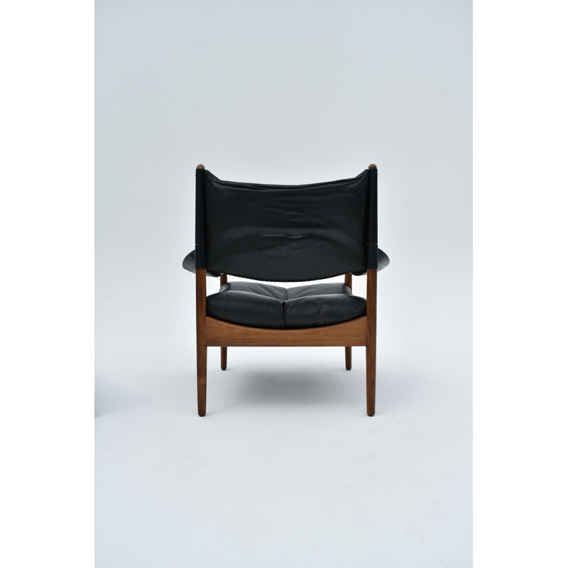 Vintage armchair and ottoman model Modus by Kristian Solmer Vedel for Søren Willadsen møbelfabrik