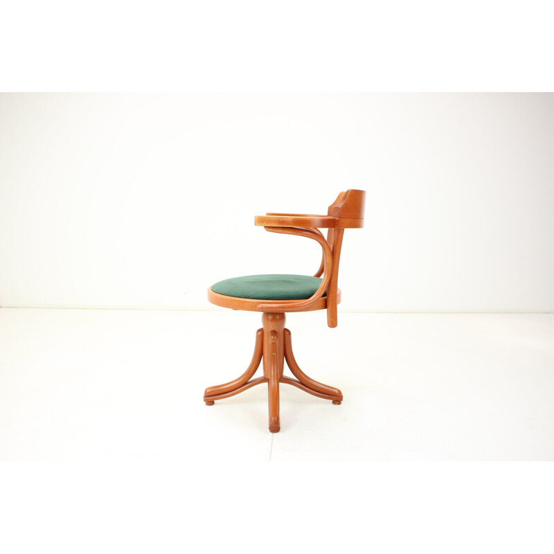 Vintage height adjustable swivel armchair by Ton