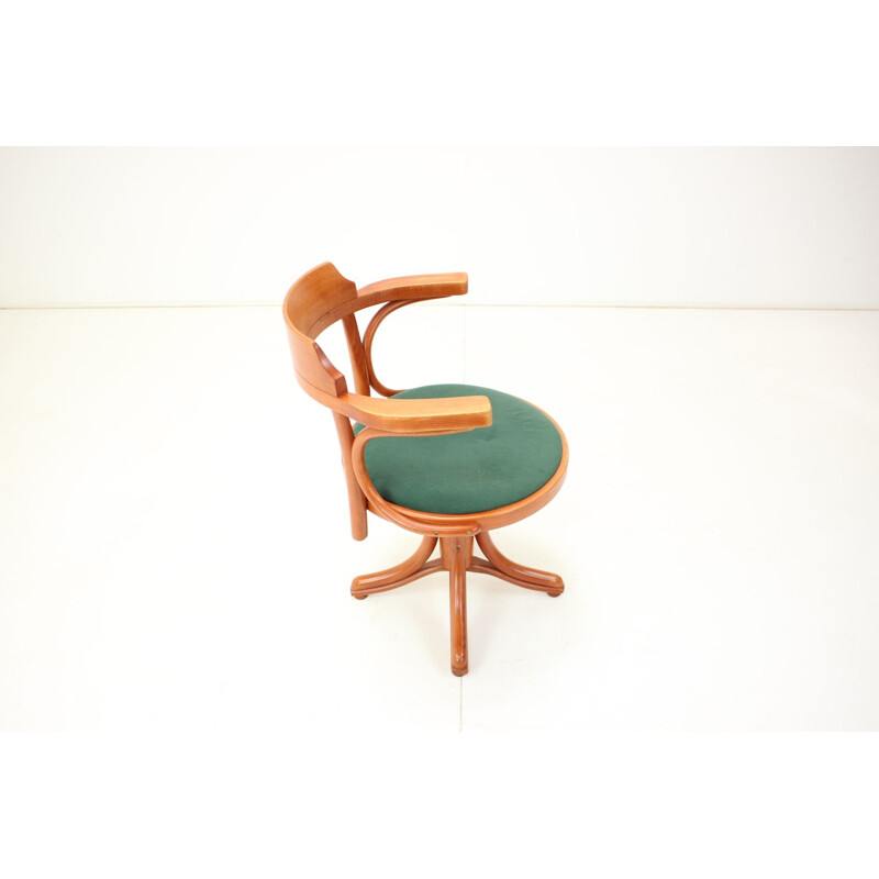 Vintage height adjustable swivel armchair by Ton