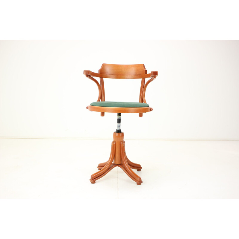 Vintage height adjustable swivel armchair by Ton