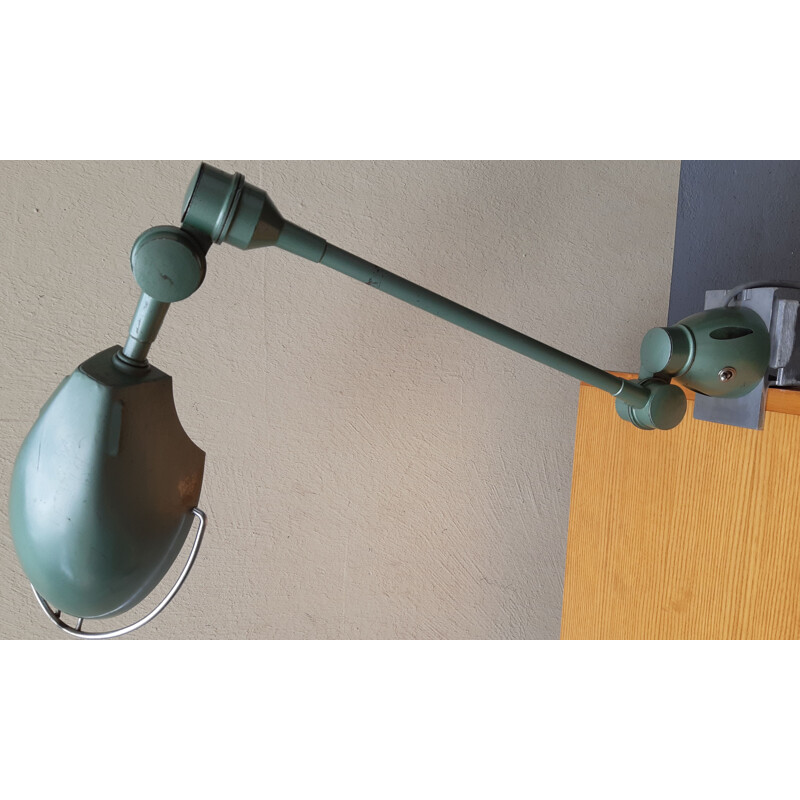 Vintage workshop lamp with 2 articulated arms, 1960