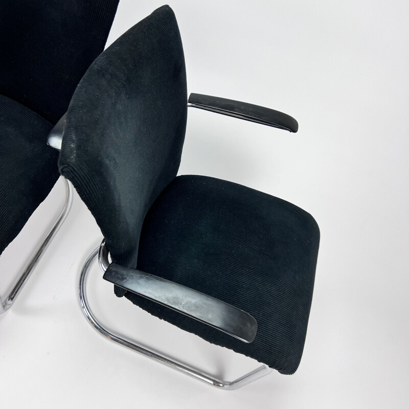 Satz von 3 Vintage Sessel Modell 7018 von Gebroeders de Wit, 1950