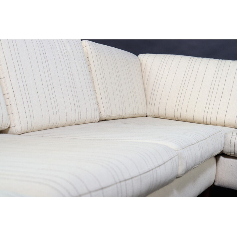 Vintage Stouby corner sofa upholstered in wool