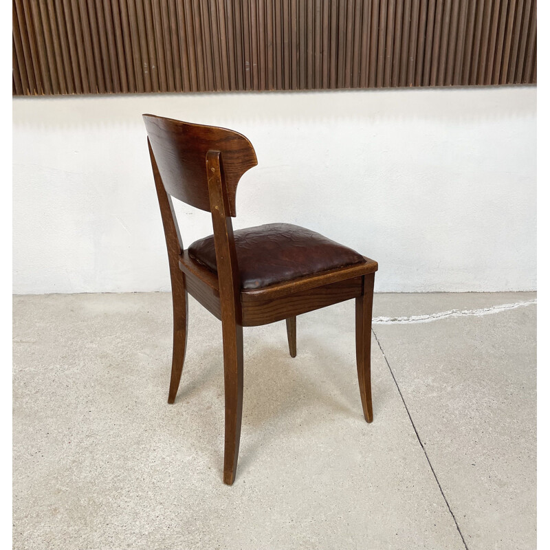 Set of 4 vintage German dining chairs by Richard Riemerschmid for Deutsche Werkstätten Hellerau, 1930s