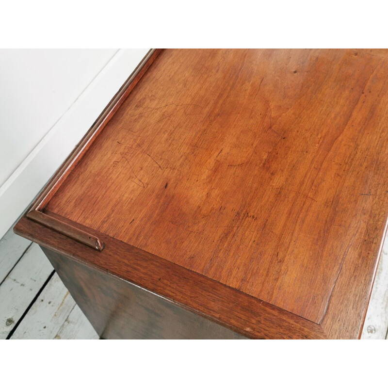 Vintage mahogany desk, England 1900