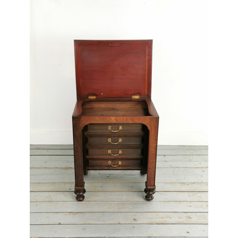 Vintage mahogany desk, England 1900