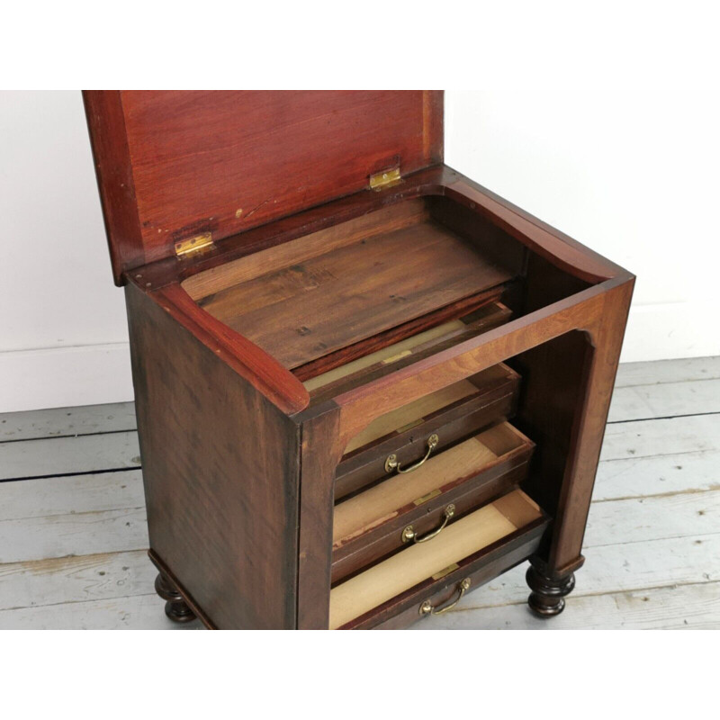 Vintage mahogany desk, England 1900