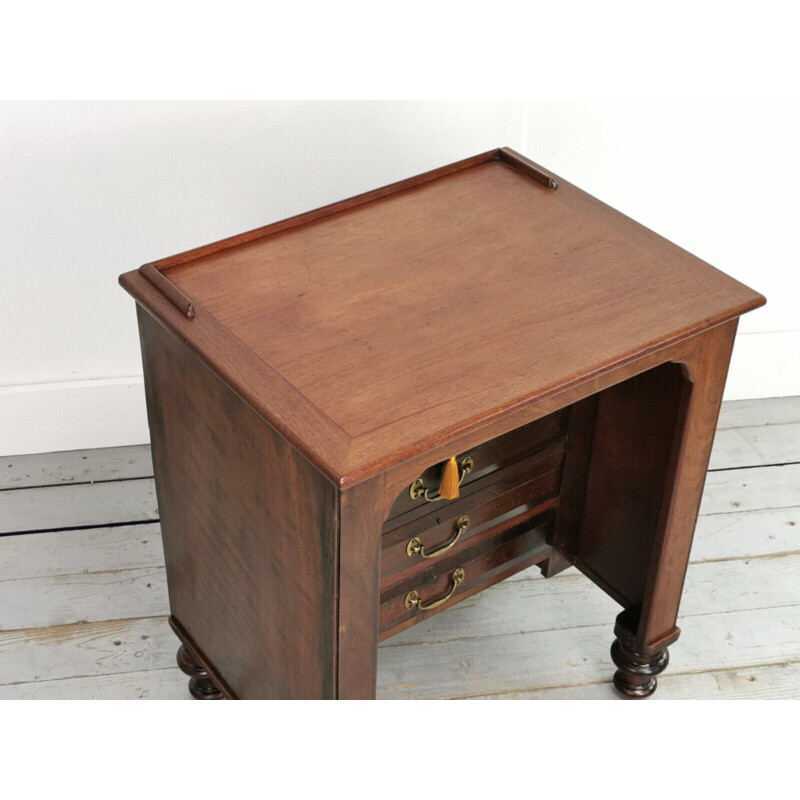 Vintage mahoniehouten bureau, Engeland 1900