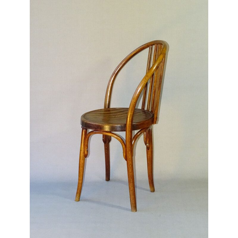Pair of vintage Viennese Secession bistro chairs by Kohn, 1912