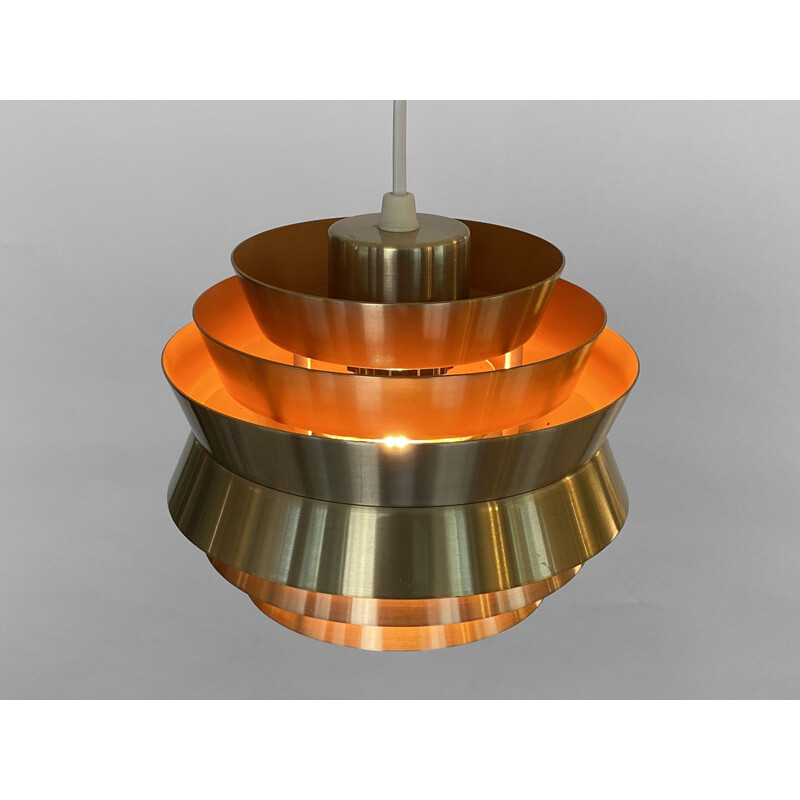 Vintage pendant lamp "Trava" by Carl Thore for Granhaga Metallindustri, Sweden 1970s