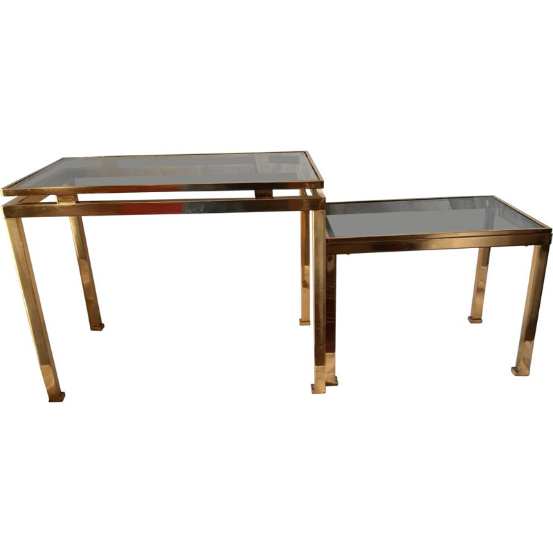 Vintage nesting table by Guy Lefevre for Jansen, 1950