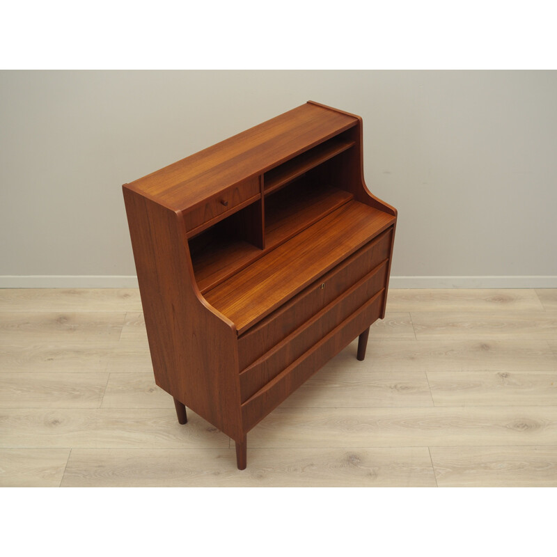 Teak vintage secretary, Denmark 1970s