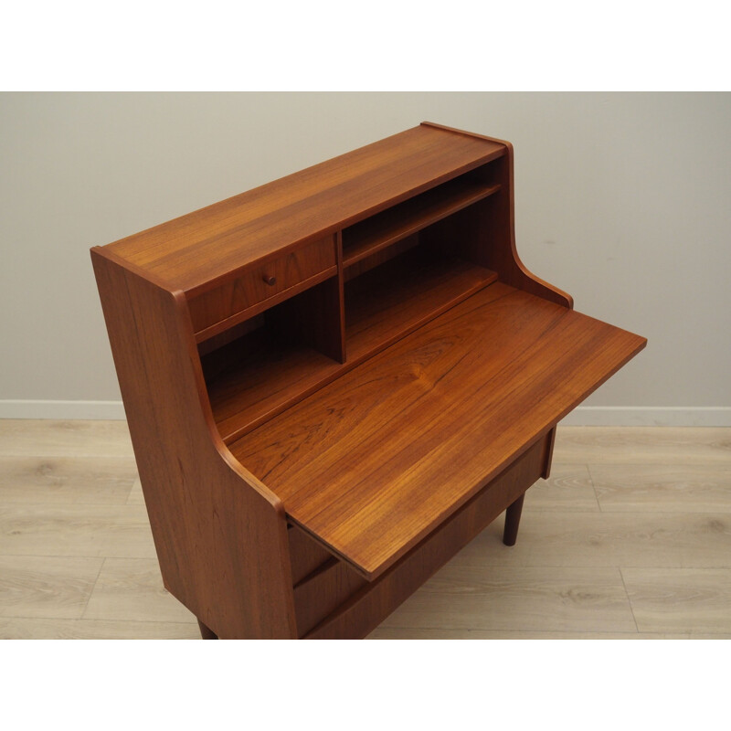 Teak vintage secretary, Denmark 1970s