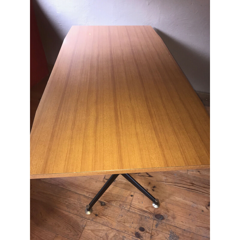 Vintage formica and iron desk, 1960