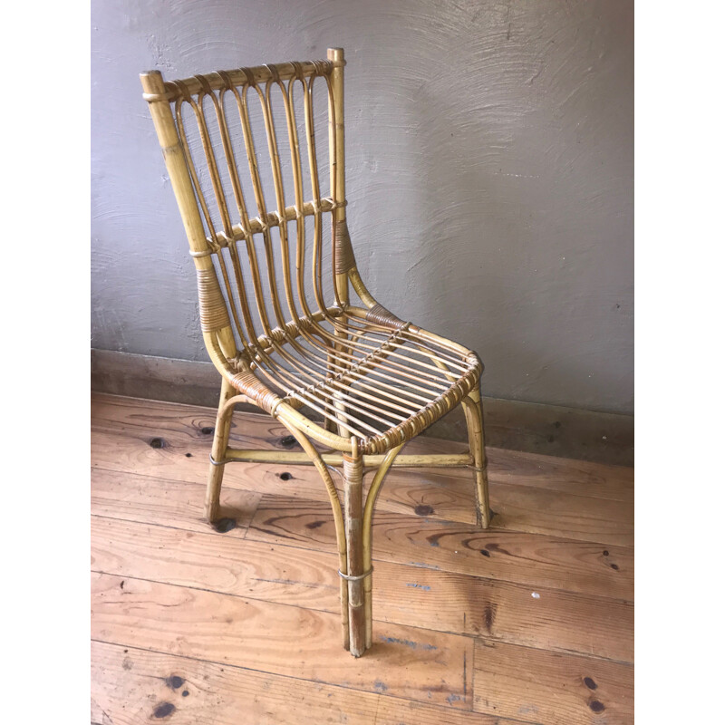 Vintage rattan chair, 1950