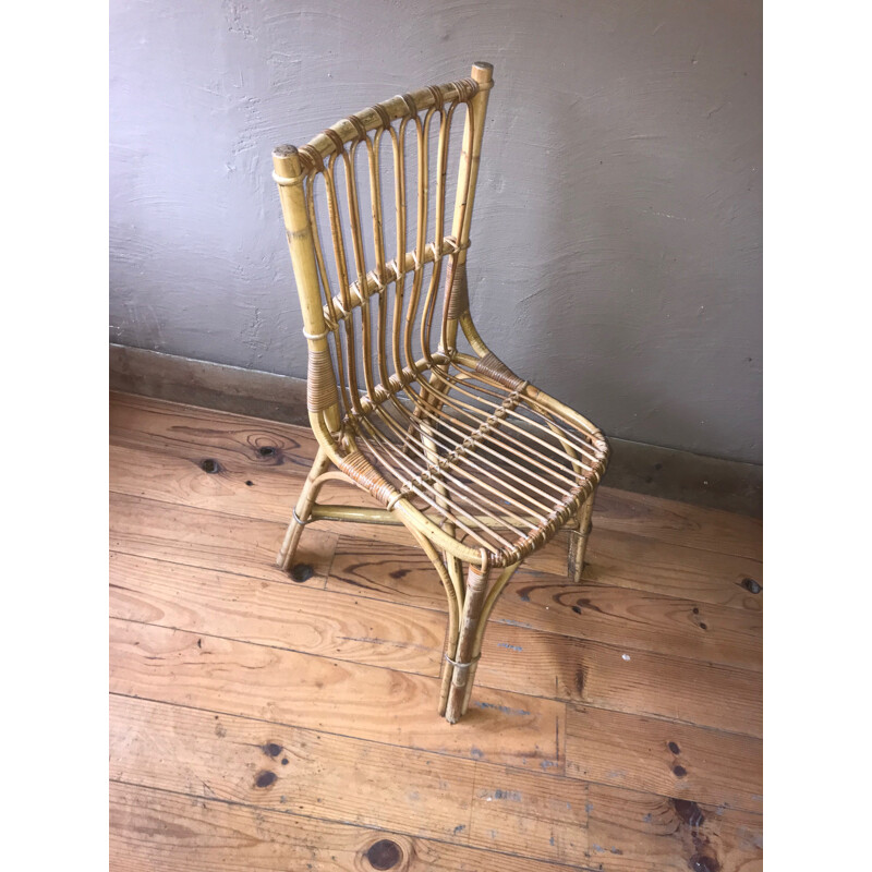 Vintage rattan chair, 1950