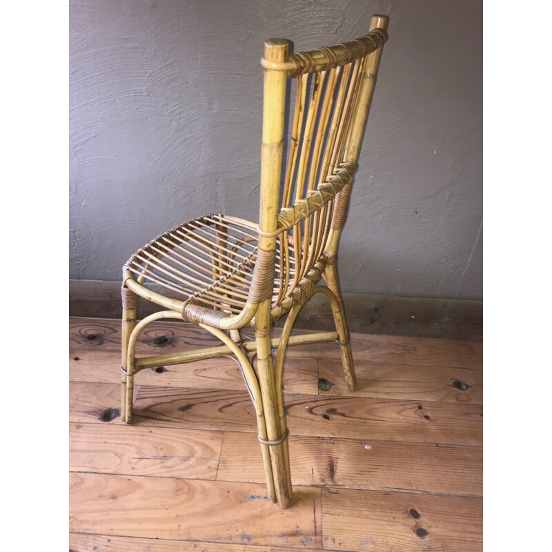 Vintage rattan chair, 1950