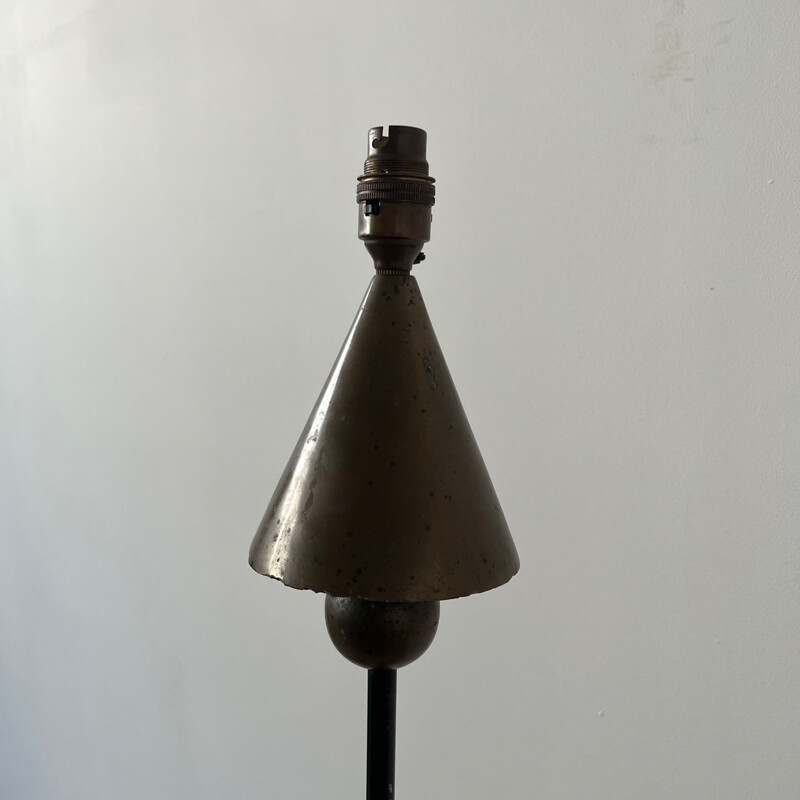 Mid century metal floor lamp, England 1970s