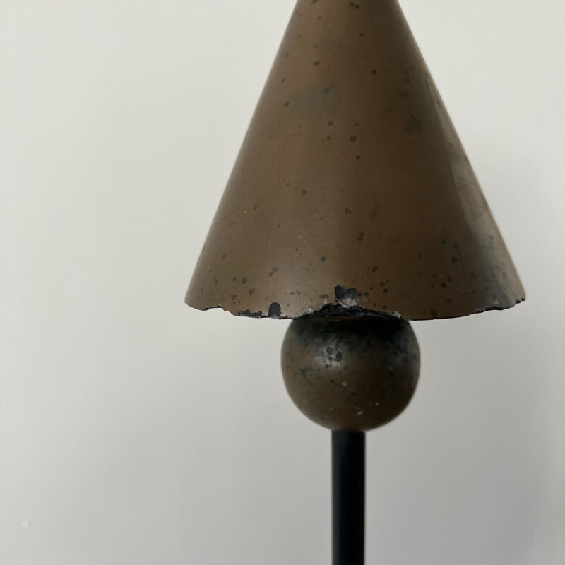 Mid century metal floor lamp, England 1970s