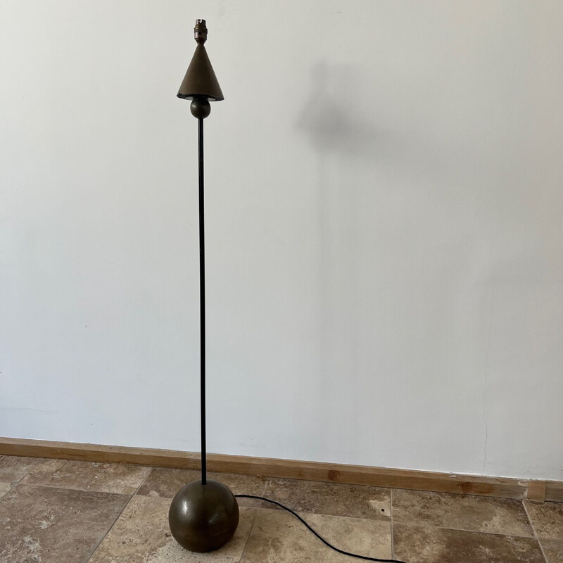 Mid century metal floor lamp, England 1970s