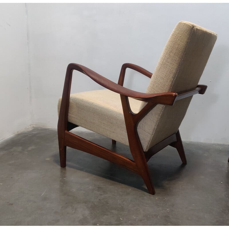 Vintage teak armchair by Topform, 1950s