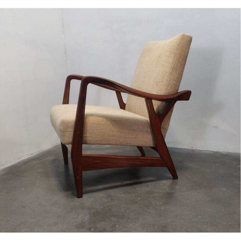 Vintage teakhouten fauteuil van Topform, 1950