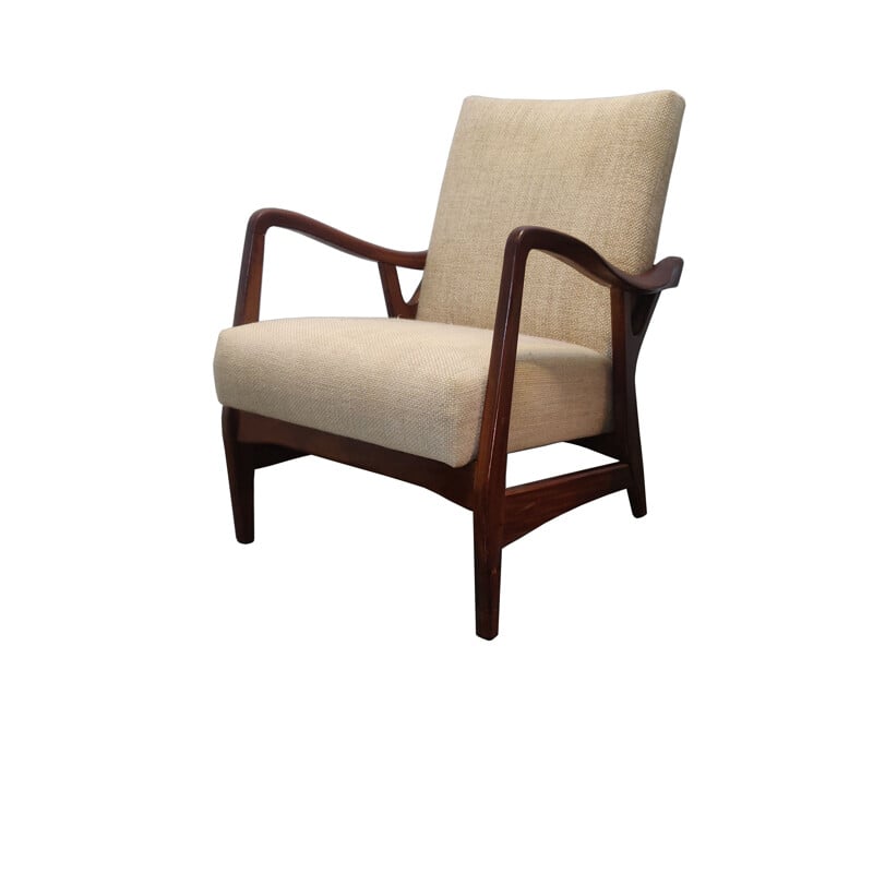 Vintage teak armchair by Topform, 1950s