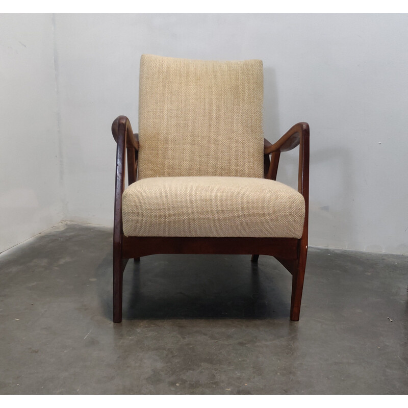 Vintage teakhouten fauteuil van Topform, 1950