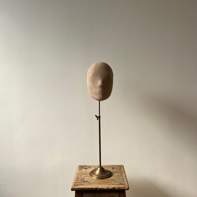 Ensemble de 3 sculptures vintage de tête de mannequin, Angleterre 1970