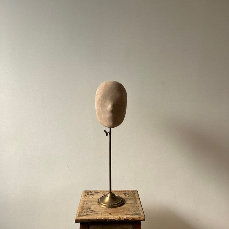 Conjunto de 3 esculturas de cabeça de manequim vintage, Inglaterra 1970