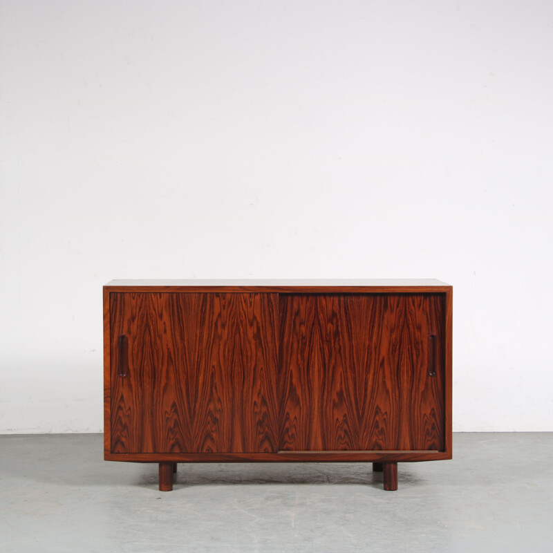 Vintage rosewood lowboard by Carlo Jensen for Poul Hundevad, Denmark 1960s