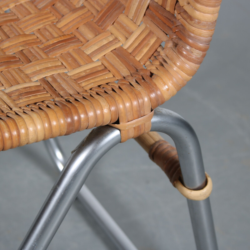 Vintage "Diagonal" chair by W.H. Gispen for Dutch Originals, Netherlands 1990s