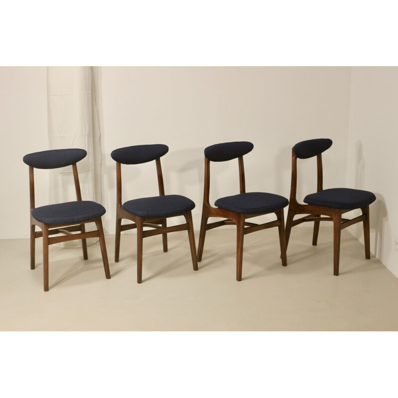 Ensemble de 4 chaises vintage par Rajmund Hałas, 1960