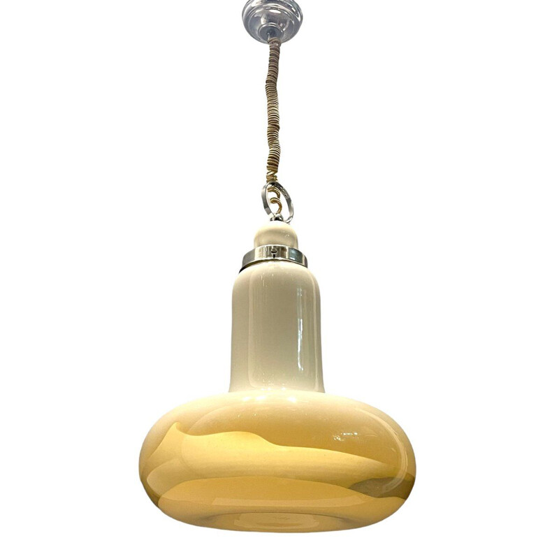 Vintage Italiaanse hanglamp in Murano glas