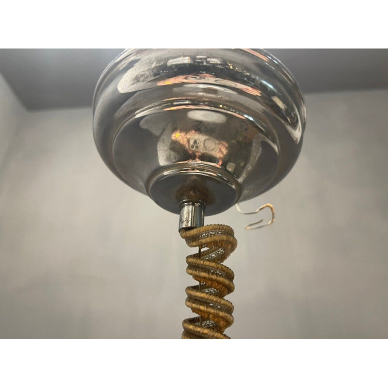 Mid-century Italian Murano glass pendant lamp