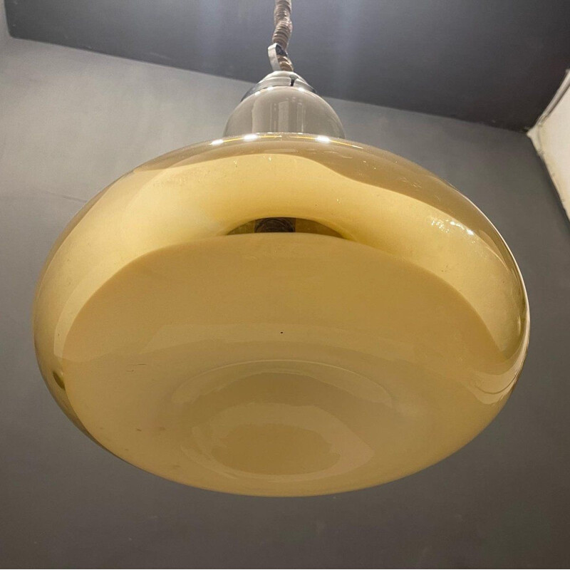 Mid-century Italian Murano glass pendant lamp