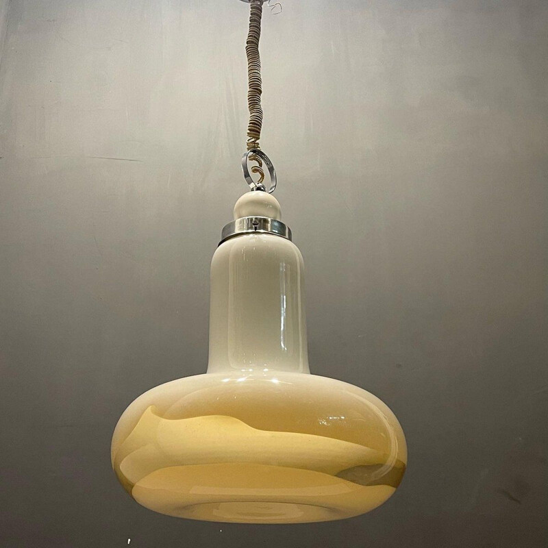 Mid-century Italian Murano glass pendant lamp