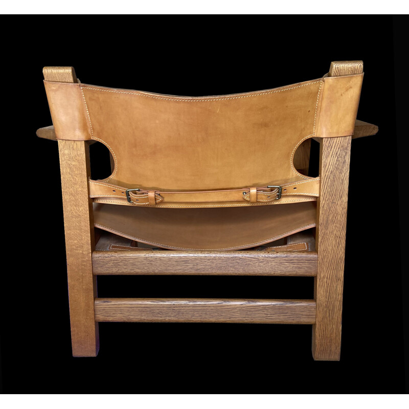 Vintage Spaanse fauteuil van Borge Mogensen voor Fredericia