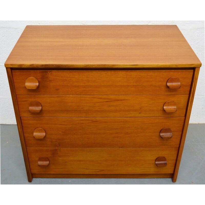 Stag mid-century teak chest of drawers - 1960s